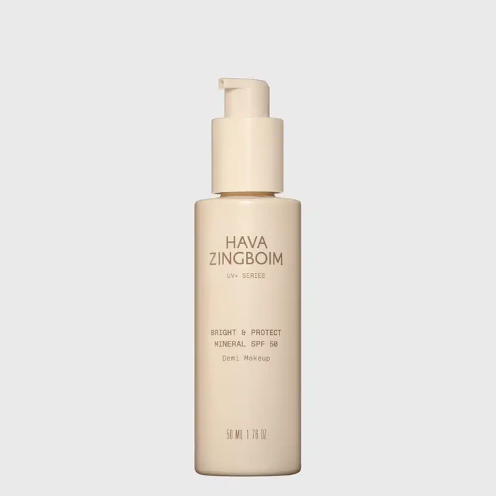 BRIGHT & PROTECT MINERAL SPF 50 — דמוי מייקאפ